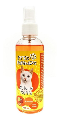 Colonia Gatita Sin Alcohol 160ml Pets Friends Mascotas