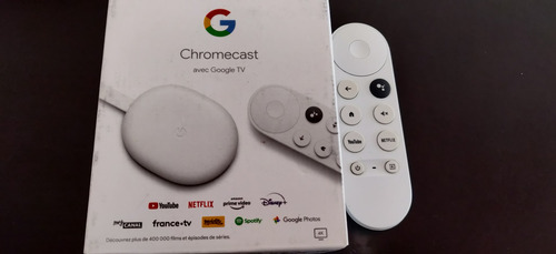 Google Chromecast 4k 4ta Generación Android 14 Blanco De Voz
