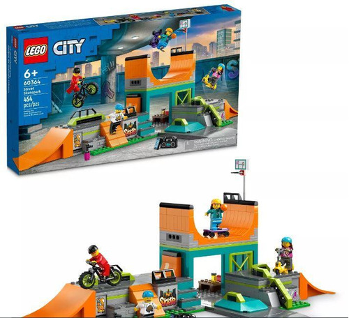 Skate Park Lego City 60364 - Conjunto Com Rampa E Acessórios