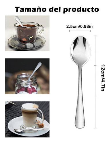 12 Piezas Cucharas Para Cafe, Cucharas Cafeteras,cucharitas
