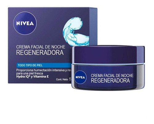 Crema Nivea Facial Regeneradora Noche Todo Tipo Piel 50 Ml