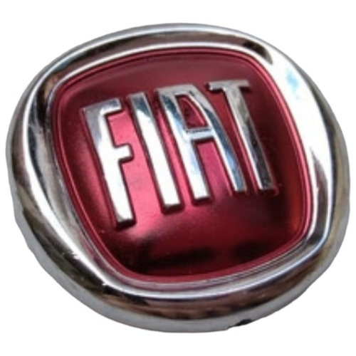 Emblema Fiat Rojo Mini 4cm Adhesivo Volante Mod Nvo