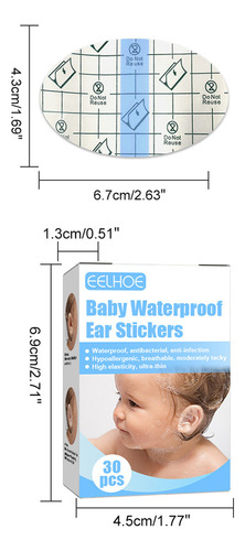 Parche Oreja Impermeable Para Bebés Para Bañarse Y Bañars