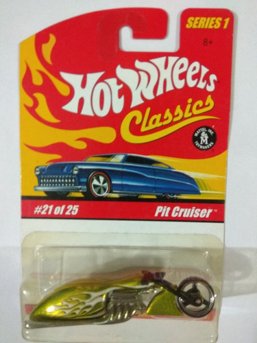 Hot Wheels Classics Pit Cruiser Moto Verde Limon Cs1