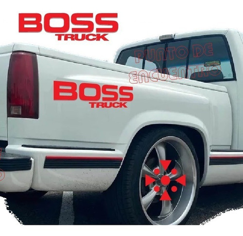 Stickers Letras Para Boss Truck Chevrolet 2 Colores 