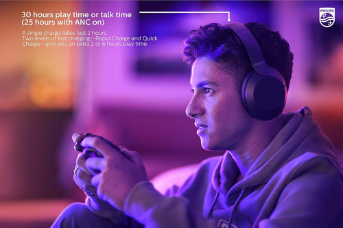 Auriculares Inalámbricos Philips Ph805 Con Anc Y 30h De Uso