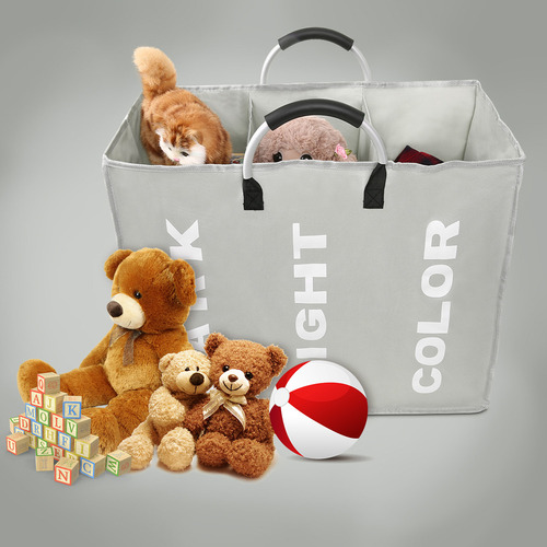 Generic Bolsa De Roupa Dobrável De 3 Seções Com Alça De