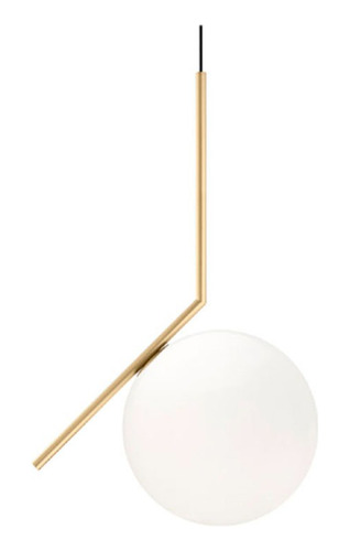 Lámpara Colgante Moderna Lujo Bronce Bola 25 Cm Metal Bric