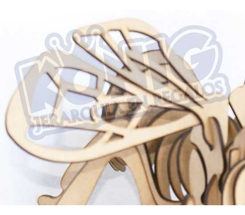 Imagen 2 de 2 de Rompecabezas 3d, Figura Abeja Armable, Excelente Regalo