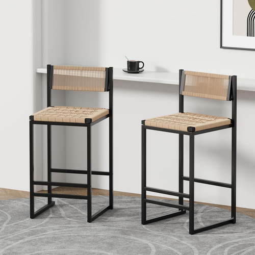Gfdgfd Taburetes De Bar De Cocina Con Reposapiés Juego De 2