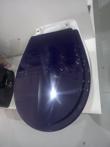 Assento Sanitário Poliéster Avalon Azul Cobalto Ideal Stand