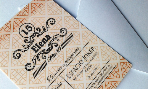 Tarjeta Invitacion Vip 15 Años X50