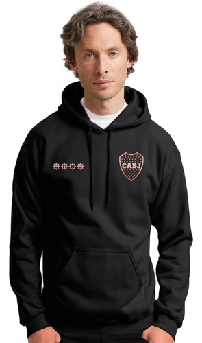 Buzo Negro Canguro Clubes Fútbol Argentino C/capucha Varios