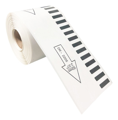12 Rolos Etiqueta Dk 2205 Etiqueta Compativel 60mm Dk2205 Cor Branco