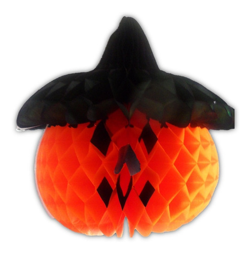 Decoración Calabaza Bruja Gigante 47 Cm Alto 10 Pz Muertos
