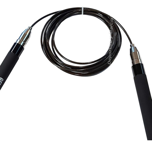 Imagen 3 de 6 de Soga Saltar Pro Cable Acero Rodamiento De Metal Grip Neopren