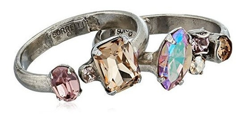 Anillos Bisutería - Mirage Double Up Stackable Ring, Size 7-