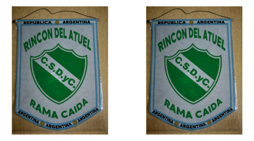 Banderin Grande 40cm Rincon Del Atuel Rama Caida