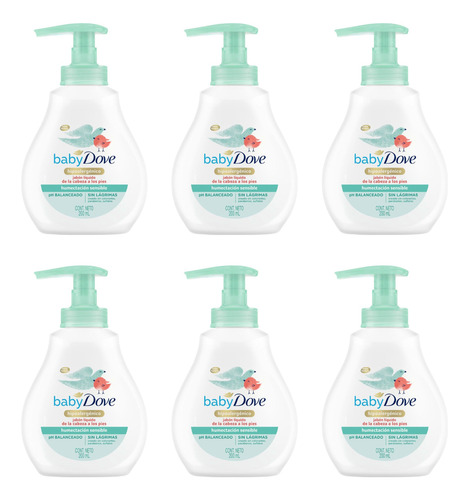 Pack Jabón Líquido Corporal Dove Baby Humectación Sensible 2