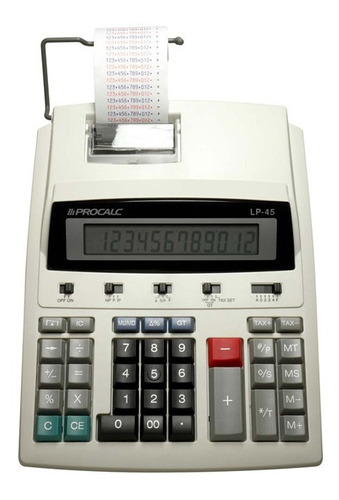 Calculadora De Impressão Procalc Lp45 12 Dígitos Bivolt