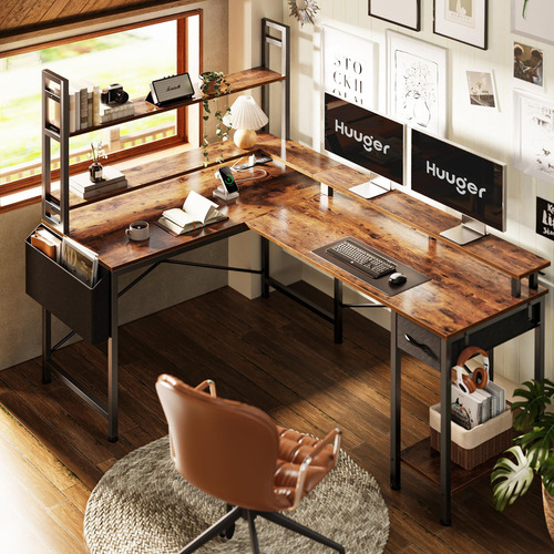 Escritorio Huuger Huuger marrón (rustic brown)