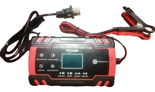 Imagen 1 de 10 de Cargador Reparador De Pulso Inteligente Baterias Carro Moto