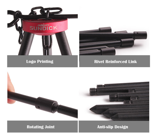 Camping Bonfire TriPod Portable Triangle Support Camping