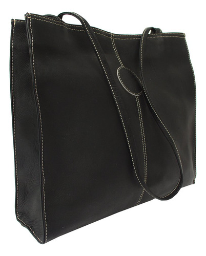 Bolso De Piel Mediana, Negro), 2344