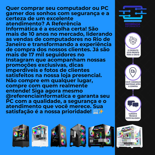 Pc Gamer Ryzen 5 5600gt 16gb Ddr4 Nvme 250gb Monitor 19''