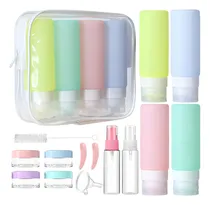 Comprar 16 Dispensadores Botellas De Viaje Contenedores Silicona Color Multicolor