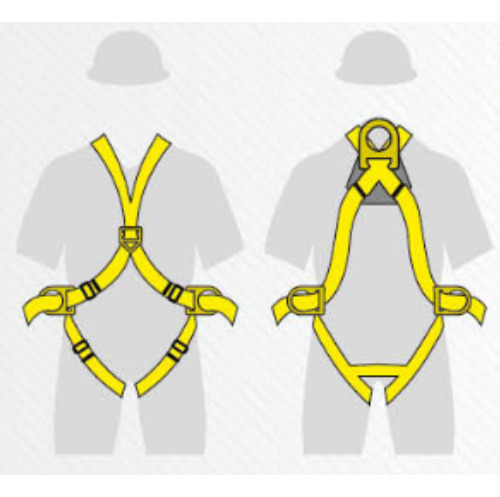Surtek 137424 36-40 Arnés de Seguridad de suspensión color Amarillo