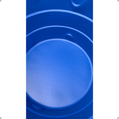 Tanque de agua de polietileno de 1000 litros, 1,53 m x 1,02 m West Fiber, color azul