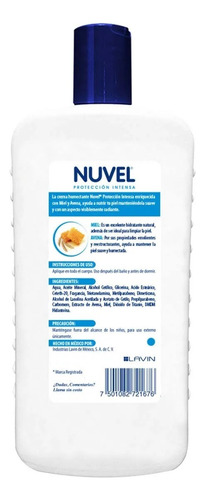 Crema Humectante De Miel Y Avena 750ml Nuvel