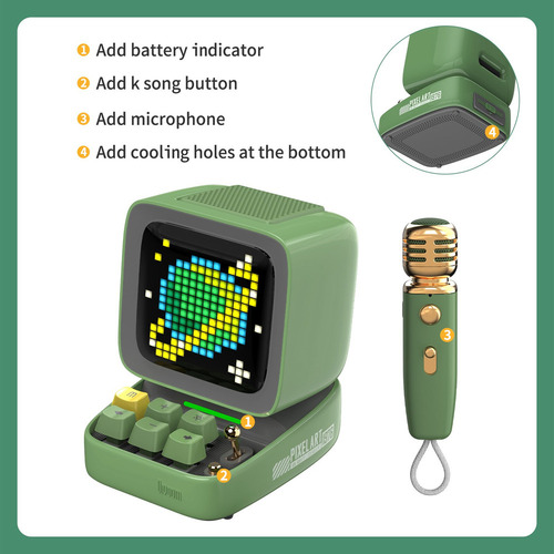 Divoom Dito-bocina Portátil Con Bluetooth 5 0 Micrófono D