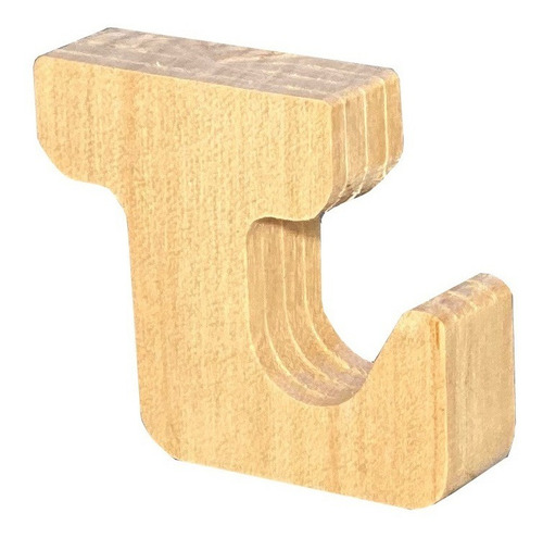 Ganchito Porta Barbijo Paraguas Para Perchero Chero De Pared Color Natural