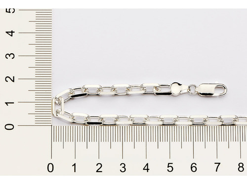 Pulseira Elo Cadeado De Prata 850038 Rommanel