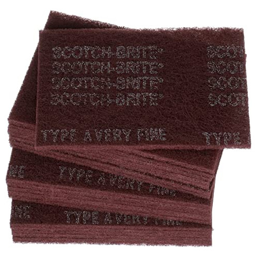 3m 07447 Scotch-brite Maroon Almohadilla De Mano De Uso Gene