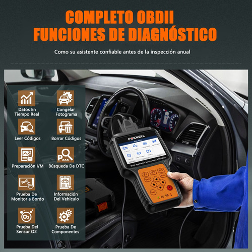 Scanner Automotivo Foxwell Nt650 Elite Obd2 Abs Srs A/f Dpf