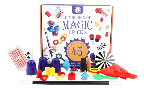 Kit De Magia 45 Trucos Niños Ilusionismo Juguete Mago Nc29