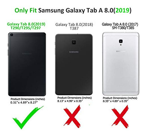 Funda Ni?s Para Galaxy Tab A 8.0 2019 Sm-t290/t295 Verde -2