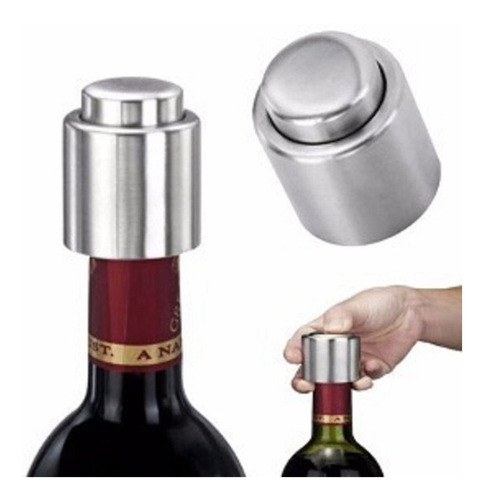 Tapa de corcho para botella de vino de acero inoxidable a presión de 4,5 cm