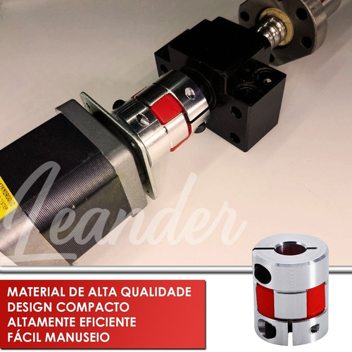 1 Peça - Acoplamento Flexível 8mm X 10mm Cnc Router 3d Eixo