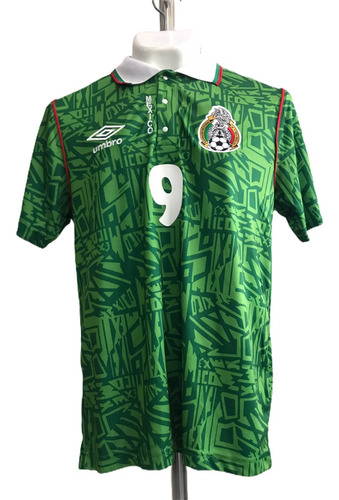 Jersey Original Umbro Mexico Mundial Usa 1994 Hugo Sánchez 9