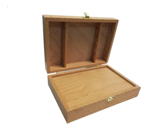 Imagen 3 de 8 de Caja Profesional De Madera Para Pintor 23x16.5x6.5cm Artmate