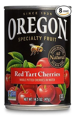 Oregon Frutas Sin Hueso Rojos Tarta De Cerezas En El Agua, L