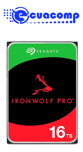 Disco Duro 16tb Seagate Ironwolf 3.5'' 7200 Rpm Red Nas 24/7