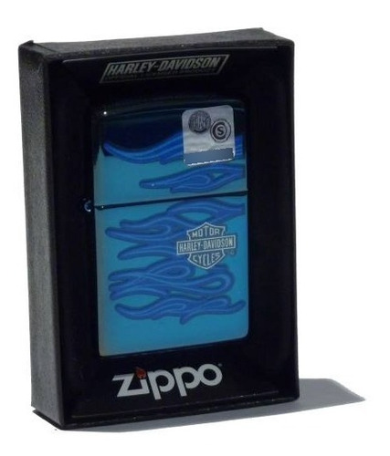 Encendedor Zippo Harley Azul Made In Usa 28424