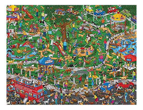 Springbok's 1000 Piece Jigsaw Puzzle The Dog Park - Fabricad