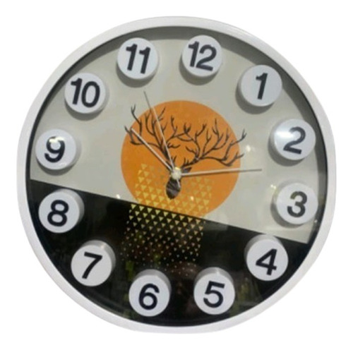 Reloj Mural Decorativo Diseño Venado 30cm