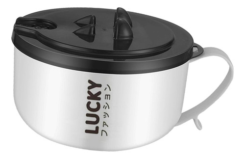 Cuenco De Ramen De Acero Inoxidable Con Tapa, Cocina De